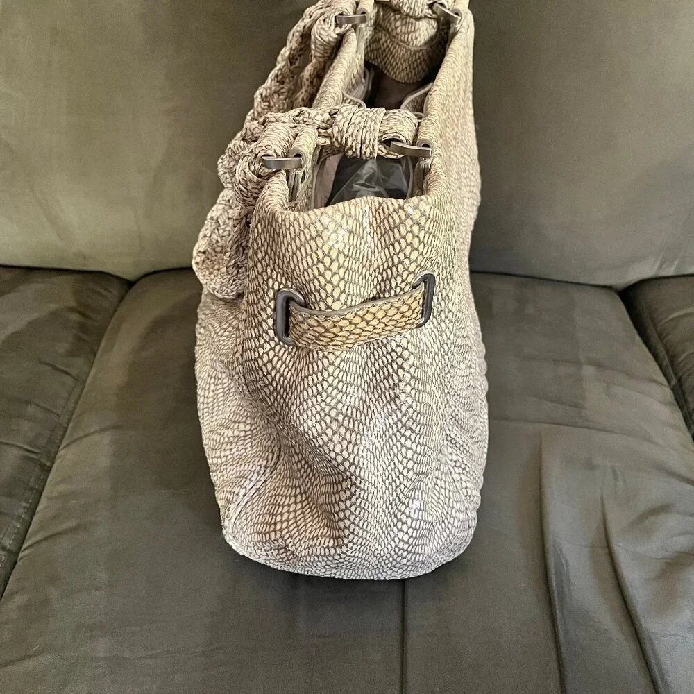 Cole Haan Beige Woven Shoulder Bag